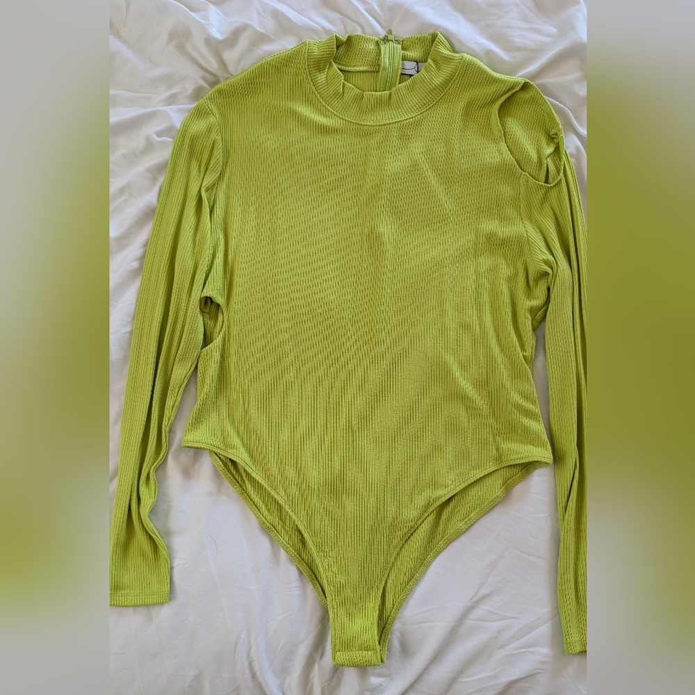 By Egreis lime green bodysuit